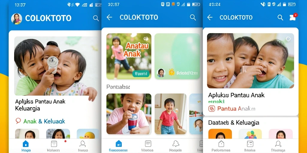 Tampilan antarmuka COLOKTOTO yang ramah anak dan intuitif.