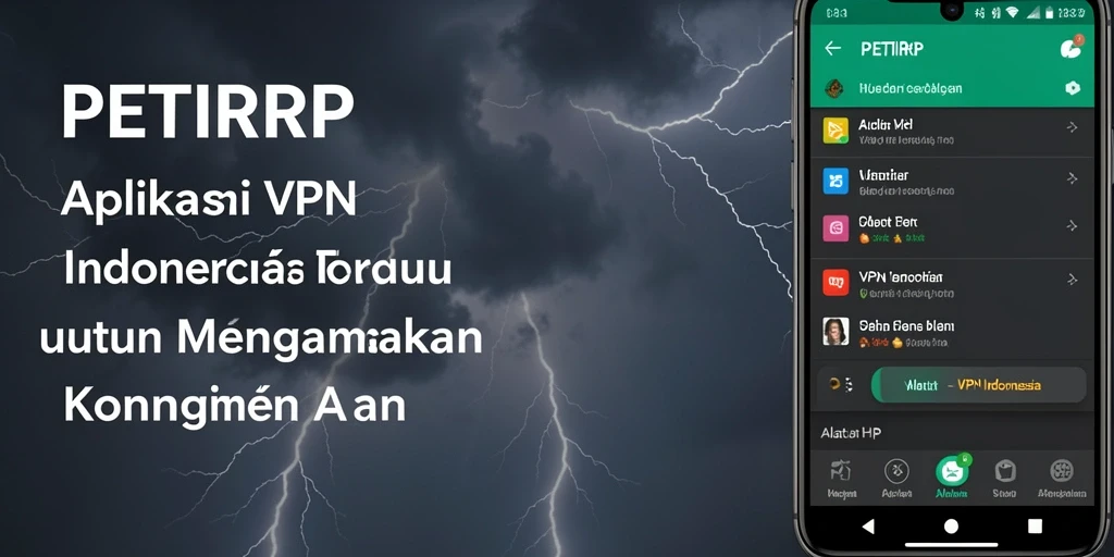 Antarmuka PETIRRP yang intuitif dan mudah digunakan untuk VPN Indonesia.