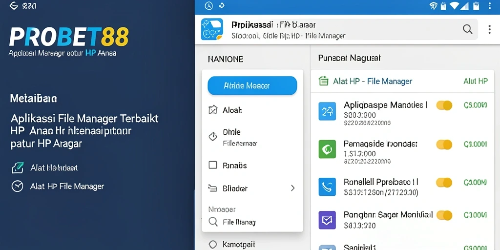 Antarmuka PROBET88 yang sederhana dan fungsional untuk pengelolaan file.