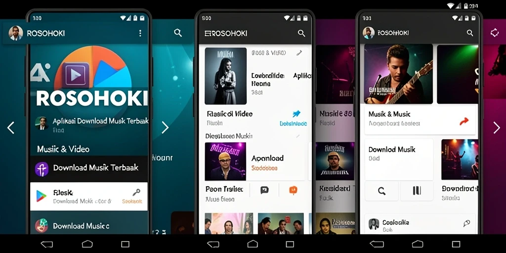 Antarmuka ROSOHOKI yang sederhana dan fungsional untuk Download Musik.